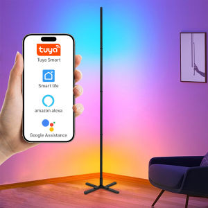 Đèn Sàn Góc Thông Minh RGBIC Với Ứng Dụng Tuya & Điều Khiển Từ Xa Điều Chỉnh Màu Sắc & Hiệu Ứng Đèn Đứng LED Tiết Kiệm Năng Lượng Cho Gia Đình