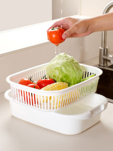 MRUN | Multifunctional Plastic Vegetable and Fruit Washing Basket
