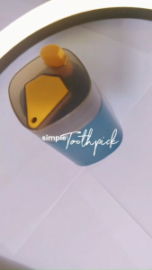 Tempat Tusuk Gigi Otomatis Mini Tooth Pick Dispenser Serbaguna Wadah Tusuk Gigi