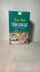 Thảo mộc tắm cho bé Bảo Khang (hộp 20 túi) lá tắm bé thảo dược tắm bé ngăn hăm ngứa ở trẻ rôm xảy mát da