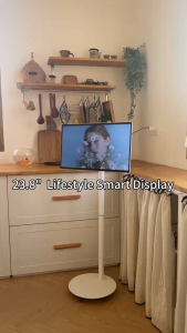 【SG Local Warehouse】ZSCMALL 23.8 FHD Mobile TV 1080P 100Hz Google TV/Wireless Smart TV Swing Lifestyle Smart Display Wireless built-in 5000mah battery Portable Monitor Ergonomic Movable Stand.