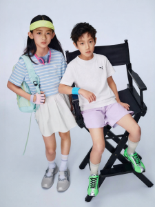 PUMA | Short Sleeve Stylish Stripe Children T-Shirt