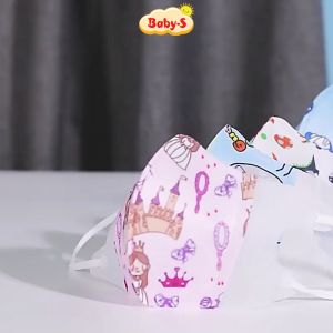 Khẩu trang cho bé Set 10 khẩu trang trẻ em bé trai và bé gái nhiều họa tiết 0-12 tuổi bảo vệ đường hô hấp cho bé Baby-S SM017