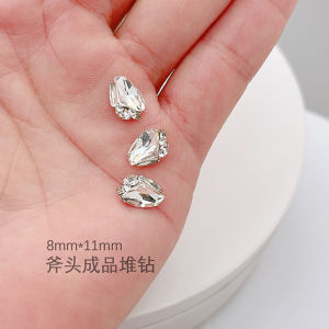 Schwarzkopf Crystal Nail Art Decorations Bling Bling Diamond Studded Light Luxury Fashionable Square Nail Accessories
