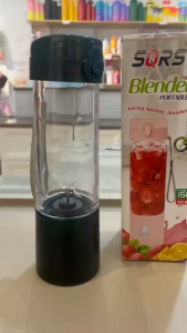 BLENDER PORTABLE JUICER Usb 6 Mata Pisau Blender Juice Cup 400ml Blender Mini Portable