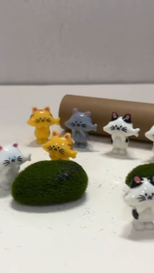 MAGNET KULKAS - DAKENA - ORNAMEN MINIATUR KUCING PENCURI MULTI MOTIF - Little Thief Kitty