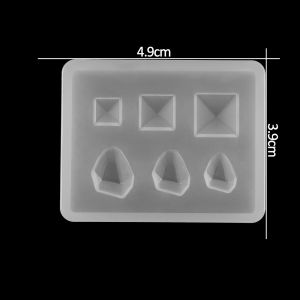 1pc Heart Round Oval Rectangle Shaped Silicone Mold Mixed Style Jewelry Epoxy Resin Mould For DIY Jewelry Making Tool Supplies