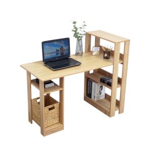 Bàn Làm Việc Bàn Học Dáng Chữ L Kèm Giá Để Sách Tiện Lợi