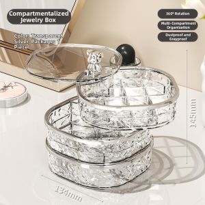 BAOJIAWANG | Rotary Segmented Multi-layer High-end Delicate New Jewelry Box