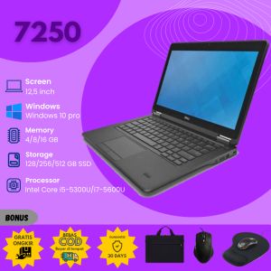 Laptop Dell Lattitude 7250 3350 Core I5 I7 Generasi 5 Layar 12 5 Inch Murah Peningkatan Terbaru