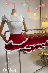 Ambella รวมกระโปรงคริสต์มาส พร้อมส่ง กระโปรงซานตี้ มีให้เลือกหลายแบบ Christmas skirt