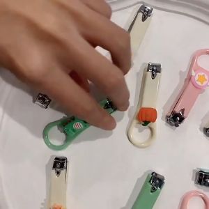 MD-C957 Gunting Kuku Mini Karakter 3D Lucu dengan Gantungan Praktis / Nail Clipper / Jepit Kuku