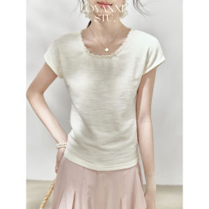 Áo Thun Ngắn Tay Knit Xanh Elegance Mùa Hè