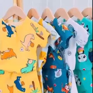 Bộ quần áo bé trai CỘC TAY vải tole lanh 2 da loại 1 mềm mịn hàng Việt Nam chất lượng