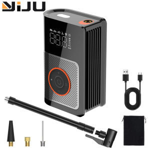 3 in 1Portable Wireless Air Pump Tire Inflator-Cars & Motorcycles Accessories Ideal for Vehicles Bikes Ballswith LED & LCD