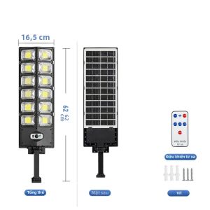 Đèn Năng Lượng Mặt Trời LED Ngoài Trời Siêu Sáng 90000W Tích Hợp Cảm Biến Chuyển Động 3 Chế Độ Chống Nước Kiểu Dáng Hiện Đại Dùng Cho Sân Vườn