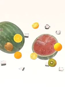 เก้าอี้พับได้ลายผลไม้  เก้าอี้ปิกนิค เก็บได้ ประหยัดพื้นที่ สามารถพกติดตัว จัดเก็บง่าย รับน้ำหนักได้เยอะ ขนาด 24.5x23x18 cm. ปลีก/ส่ง