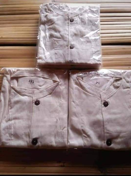 baju pangsi suku baduy pedalaman satu setel warna putih tulang asli