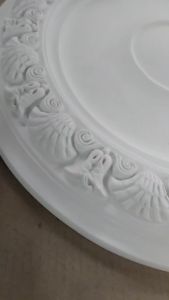 R4012 FLORAL CEILING ROSES STYLE | CEILING LIGHT ACCESSORIES | CEILING ROSE | MATERIAL PU | CEILING DECOR