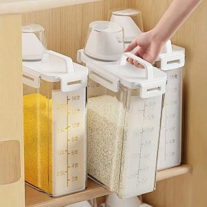 2.5L Covered Moisture-proof Sealed Storage Container - Used for Grain Nut Flour Rice Food Storage Boxes