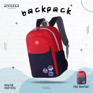 Backpack Tas ransel anak remaja wanita SMP SMA Asuna Free Raincoat