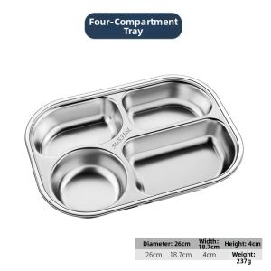 Stainless Steel Compartment Tray All Ages