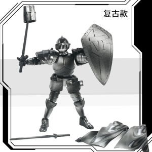 Medieval Knight Assembly Model DIY Hing-Jointable Armored Suit Chinese-Manufactured Collectible Toy Display Item Star Diya