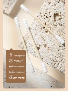 CHAHUA | Disposable Dual-Headed Cotton Swabs for Ear Cleaning and Makeup Application Small Fine Tips