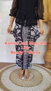 Rok Jadi MOSCREFT BATIK UKIR Monochrome Stretch Kamen untuk Berkebaya Bali Wisuda Modern Murah