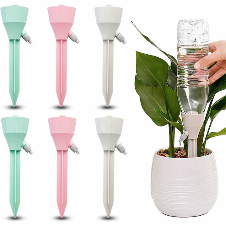Self-Watering Plant Spikes - Automatic Slow Release Watering System For Indoor Potted Plants, Set Of Spikes