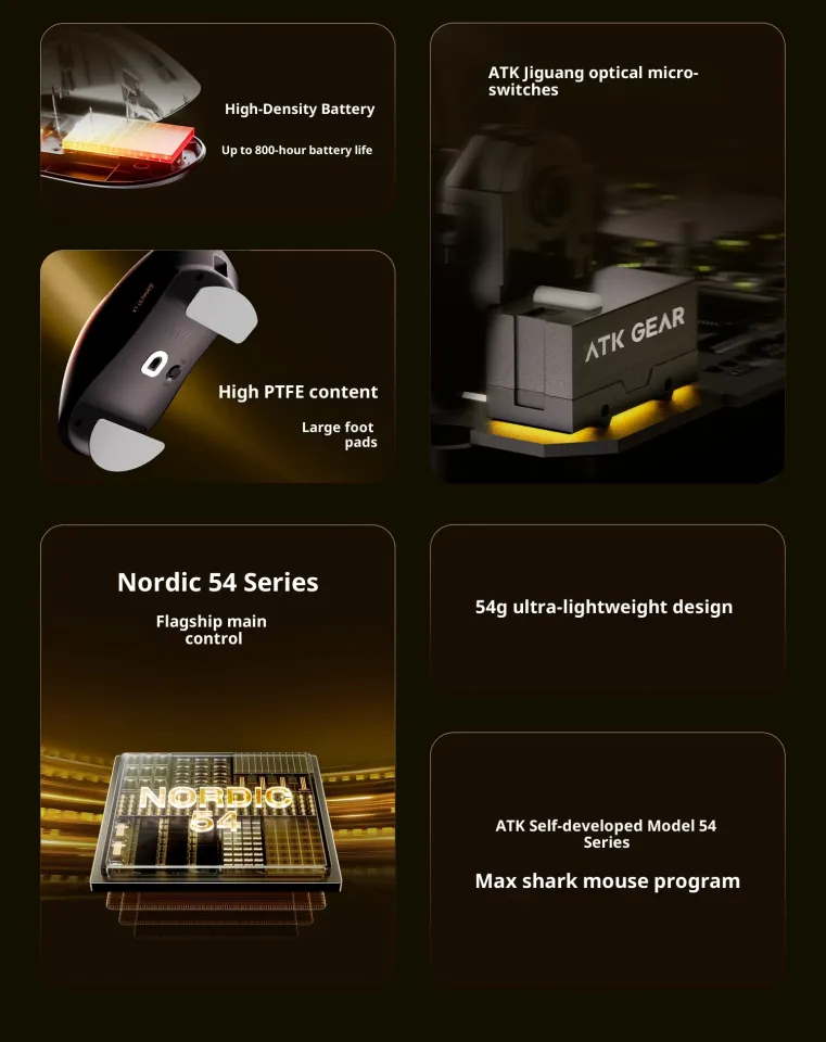 ATK | ATK X1 V2 Ultimate 2.0 Mouse Wireless Paw3950 Utrla 54g