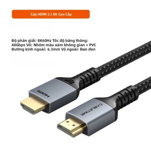 CABLETIME 8K Cáp HDMI 48Gbps Tốc Độ Cực Cao Được Chứng Nhận HDMI-Tương Thích 2.1 Cho PS5 Xiaomi TV Box Hỗ Trợ 8K/60Hz 4K/120Hz