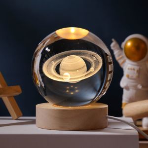 [Đế + Quả Cầu] Đèn Ngủ 3D Quả Cầu Pha Lê Phát Sáng Quà Tặng Sinh Nhật Quà Lưu Niệm Quà Tặng Giáng Sinh