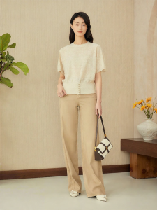 YINER | Stylish Breathable Cooling Ramie Texture Slimming Knitted Sweater