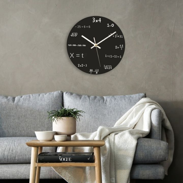 Mathematical Expressions Math Clock For Classroom Bedroom Study Room 