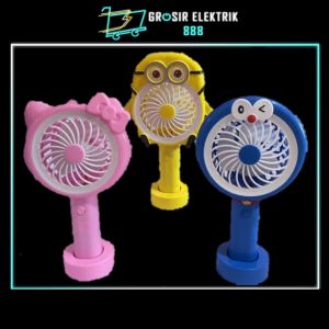 Lampu LED Kipas Angin Mini Karakter Vanstar V55b+Mini Fan USB