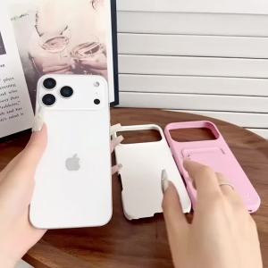 Card Bag Slot Holder Wallet Phone Case for IPhone 18 17 Air 16E 16 Pro Max 15 14 Plus 13 12 11 Shockproof Silicone Back Cover