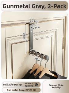 Auzzo | No Drill Over-the-Door Hooks Storage Rack