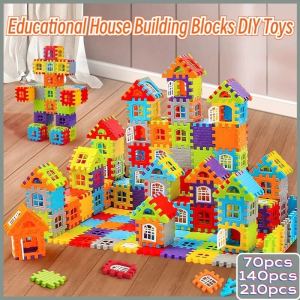 Montessori Educational Toys for Kids House Assembly Building Blocks Set Toy DIY Puzzle Toys