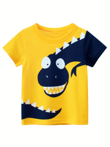 Kids T-Shirt for Boys and Girls | Dinosaur Design | Premium Soft Cotton | 3-8 years old | BRAT! Kids Clothing Store