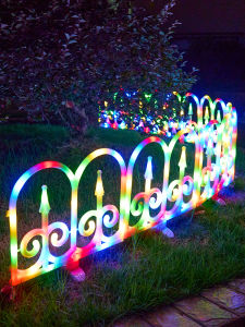 Garden Solar Outdoor Decoration Lawn Lamp B & B Atmosphere Landscaping Wedding Layout Luminous Boom Net Red Fence
