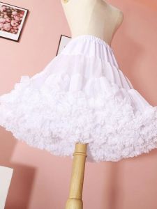 New Flower Style Lolita Petticoats Tutu Puffy Cancan Skirt Under Crinoline Inner Bustle Cosplay For Wedding Dresses Woman Skirt