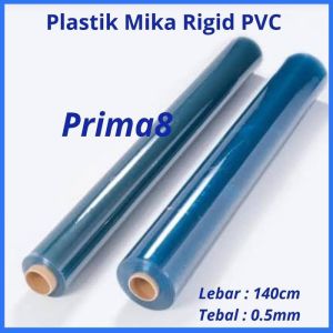 Plastik Mika Kaku Rigid PVC Bening Tebal 050 050mm Lebar 140cm Kotak Hantaran Seserahan Sourvenir ECER METERAN