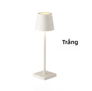 Đèn bàn học LED cảm ứng ba màu ánh sáng sạc pin lithium khung sắt dùng cho làm việc đọc sách và văn phòng