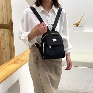 New Design Womens Compact Backpack Crossbody Shoulder Bag Convertible Mini Oxford Fabric Lightweight Casual Outdoor Daypack