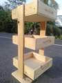 Rak Bawang Kayu Pallet Bertingkat. 