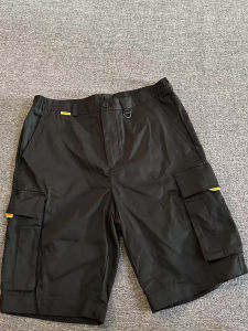 Quần Short Công Sở Nam Mùa Hè Năm Túi Quần Ống Đứng Quần Kỹ Năng Quần Short Thường Ngày Cạp Vừa Màu Trơn