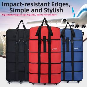 MLZH | Oxford Large Waterproof Travel Bag Rotating Wheels