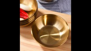 5Pcs Seasoning Dish Stainless Steel Round Small Dish Soy Sauce Dish Spice Plates Appetizer Plates