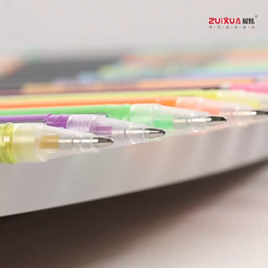 Zuixua 12Pcs/Pack Neon Color Pen 1.0mm Metallic Pastel And Highlighter Shades for Vibrant Expressions
